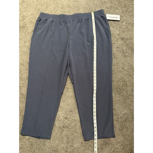 Isabella Active Wear Lightweight Pull On Golf Pants 2X Gray Stretch Pockets NWT - Picture 7 of 9